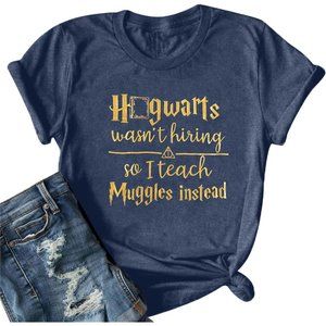 Women Muggles Shirt Teacher Shirts Outfits Teaching Gift Tops Life Clothes